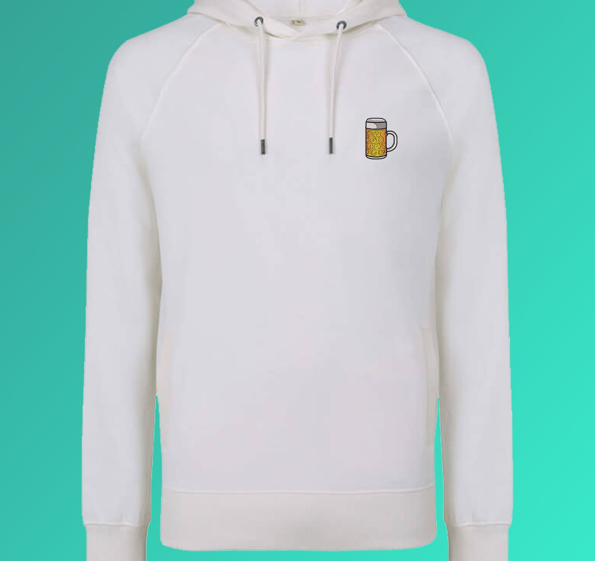 Maßkrug | Embroidered organic cotton unisex hoodie