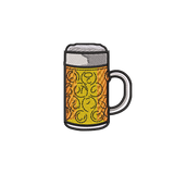 Maßkrug | Embroidered organic cotton unisex hoodie