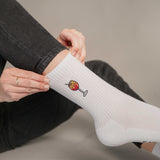 Spritz | Embroidered organic cotton socks