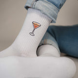 Espresso Martini | Bestickte Bio Baumwoll Socken