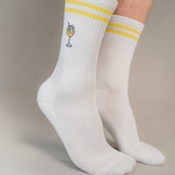 Limoncello Spritz | Bestickte Bio Baumwoll Socken