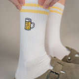 Maßkrug | Embroidered organic cotton socks