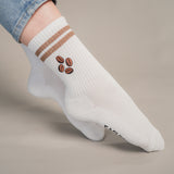 Coffee Beans | Embroidered organic cotton socks
