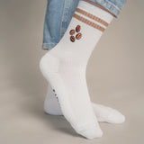 Coffee Beans | Embroidered organic cotton socks