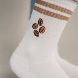 Coffee Beans | Embroidered organic cotton socks