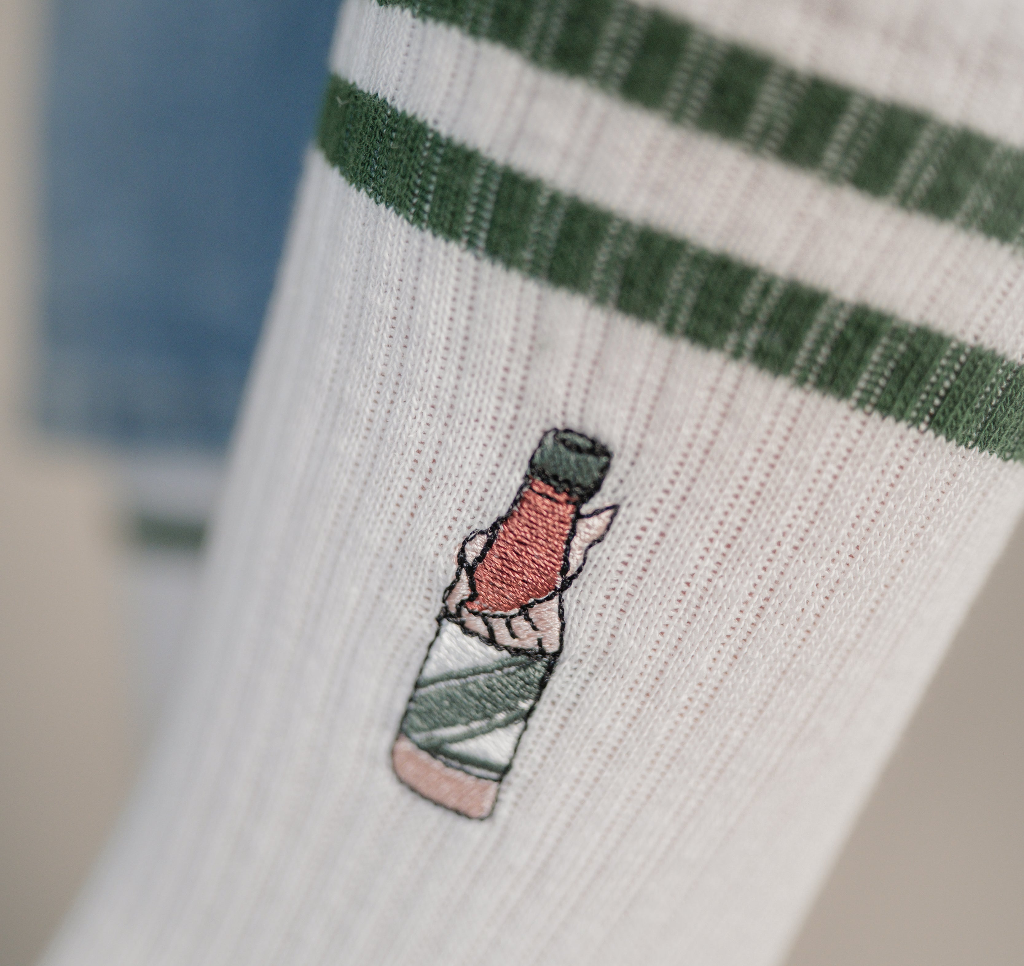 Underberg | Embroidered organic cotton socks