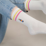 Cola Mix | Embroidered organic cotton socks