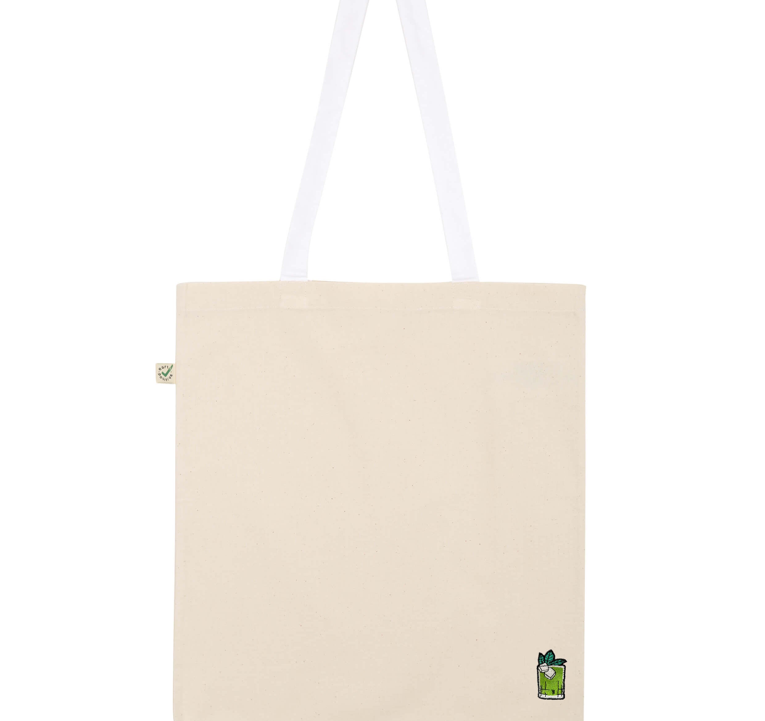 Gin Basil Smash | Embroidered organic cotton bag