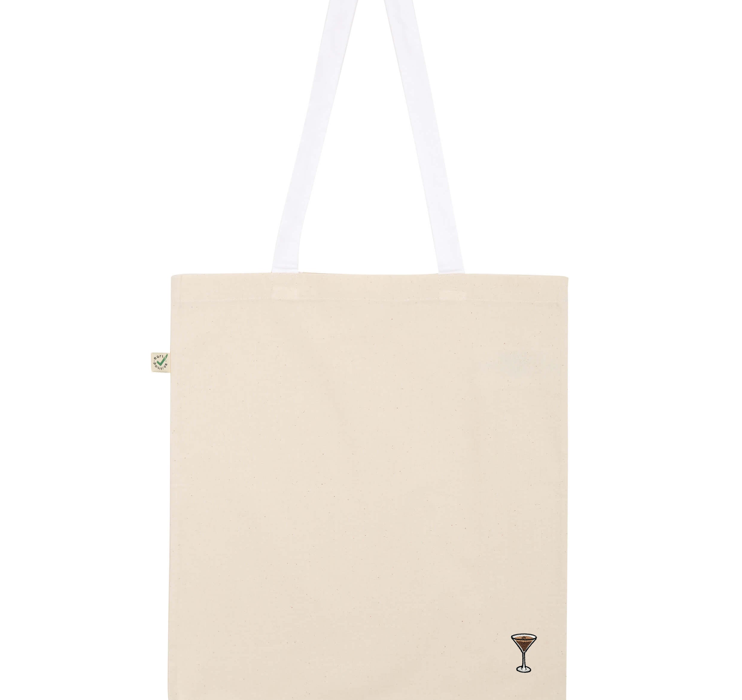 Espresso Martini| Embroidered organic cotton bag
