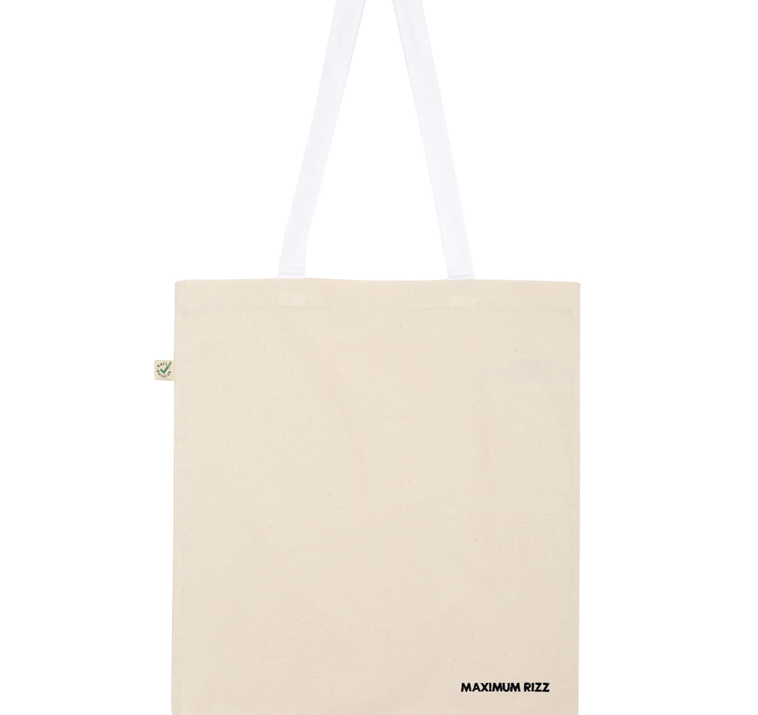 Maximum Rizz | Embroidered organic cotton bag