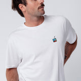 Pfirsich Eistee | Besticktes Bio Baumwoll Unisex T-Shirt