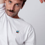 Pfirsich Eistee | Besticktes Bio Baumwoll Unisex T-Shirt