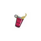 Beer Pong BBrim Shot | Embroidered Organic Cotton Bag