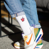 Beer Pong | Embroidered Organic Cotton Sock