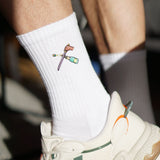 Sabrage | Embroidered Organic Cotton Socks