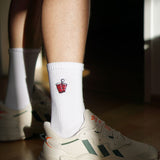 Beer Pong | Embroidered Organic Cotton Sock