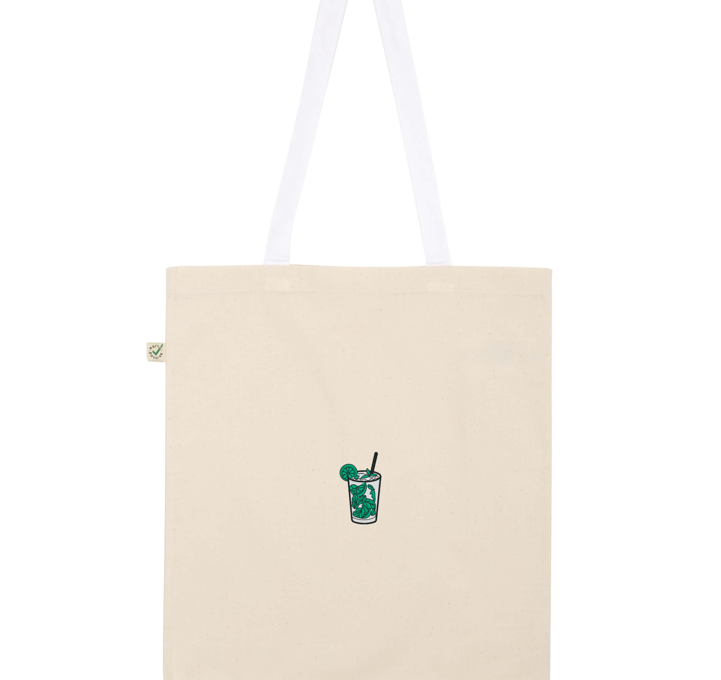 Mojito | Embroidered Organic Cotton Bag