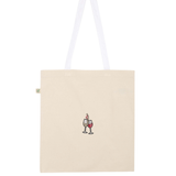Wine Duet | Embroidered organic cotton bag