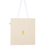 White beer | Embroidered organic cotton bag