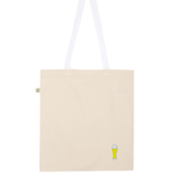 White beer | Embroidered organic cotton bag
