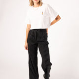 Cola Mix | Besticktes Bio Baumwoll Cropped T-Shirt