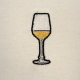White wine | Embroidered organic cotton bag