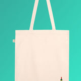 Wine bottle | Embroidered organic cotton bag
