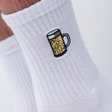 Maßkrug | Embroidered organic cotton socks