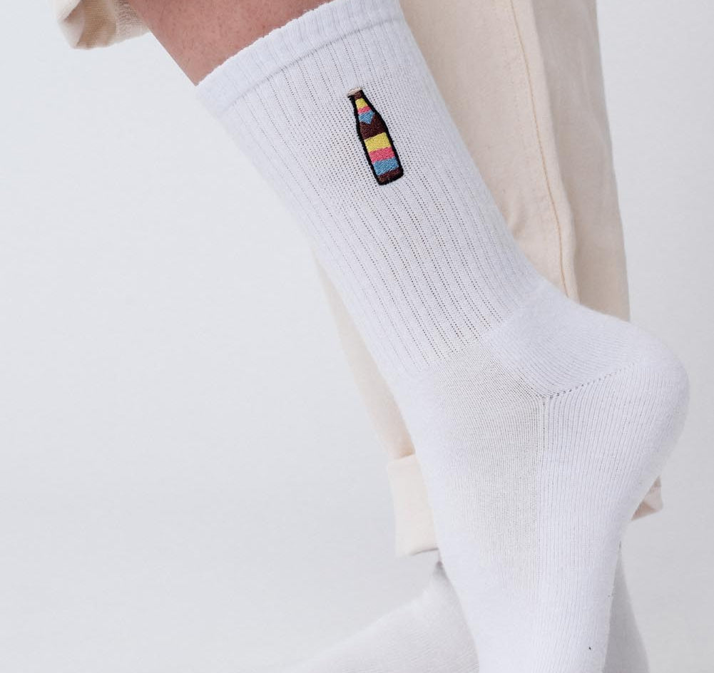 Cola Mix | Embroidered organic cotton socks