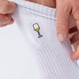 White wine | Embroidered organic cotton socks