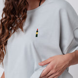 Weinflasche | Heavy Oversized Bio Baumwoll T-Shirt