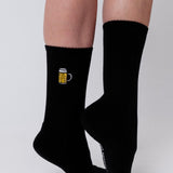 Maßkrug | Embroidered organic cotton socks