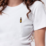 Hofei | Besticktes Bio Baumwoll Cropped T-Shirt
