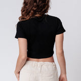Somersby Apple | Besticktes Bio Baumwoll Cropped T-Shirt