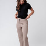 Champagne | Embroidered Women's Organic Cotton T-Shirt