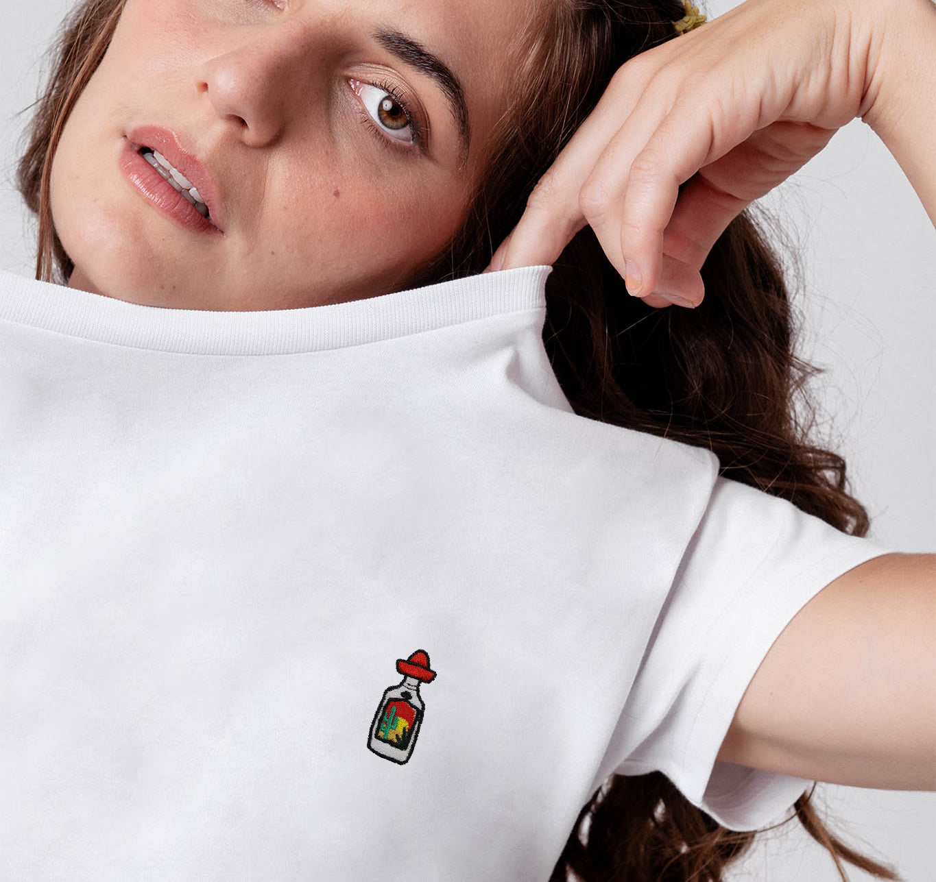 Sierra Tequila | Embroidered Women's Organic Cotton T-Shirt