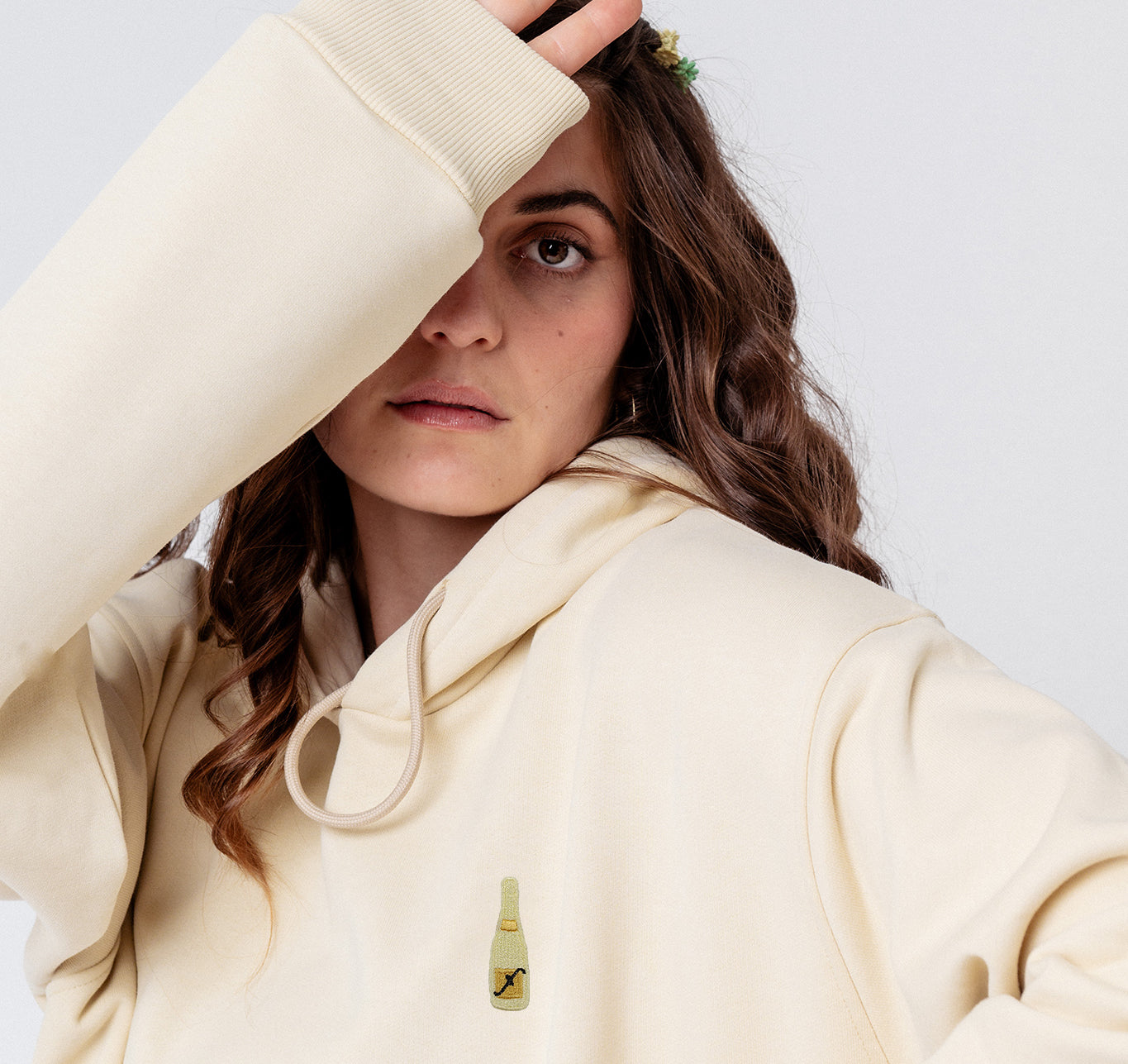 Freixenet | Embroidered organic cotton women's hoodie