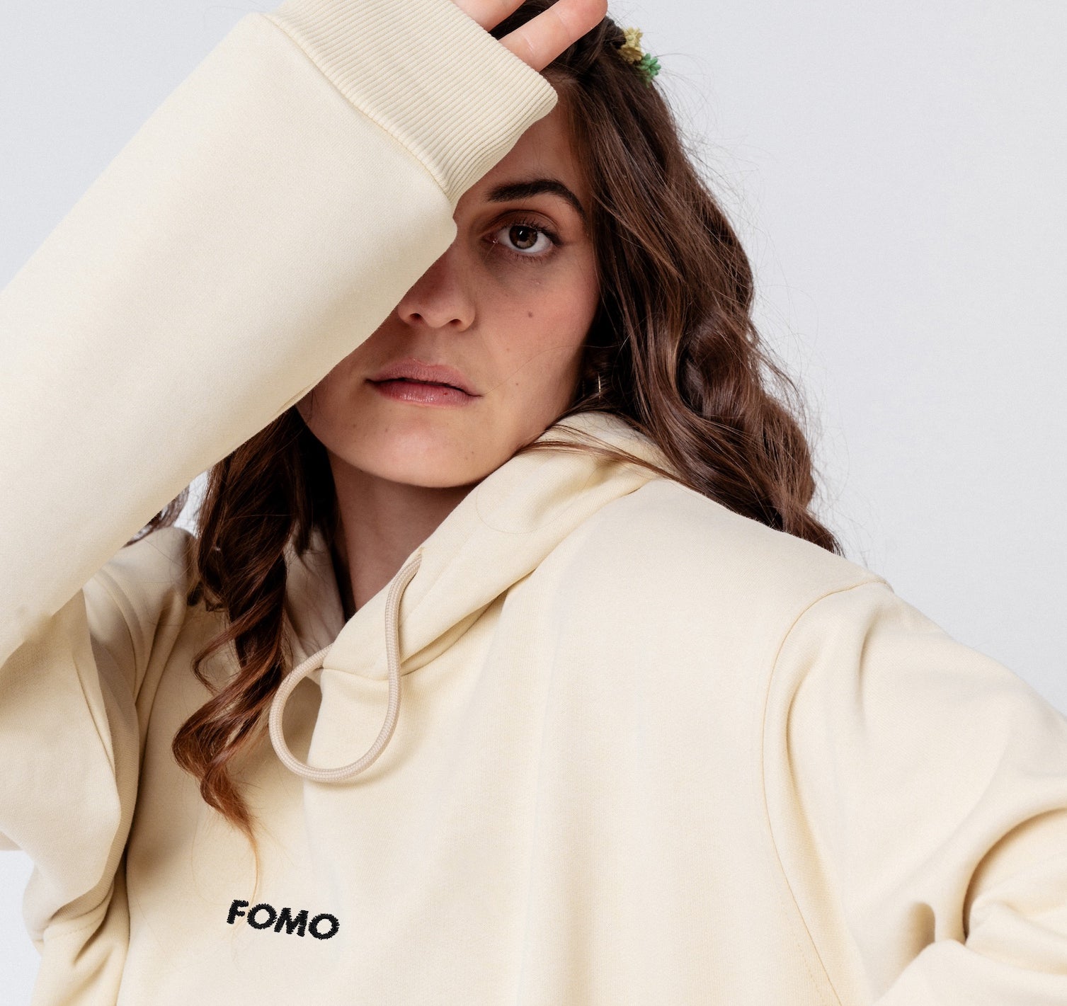 Fomo | Embroidered organic cotton women's hoodie