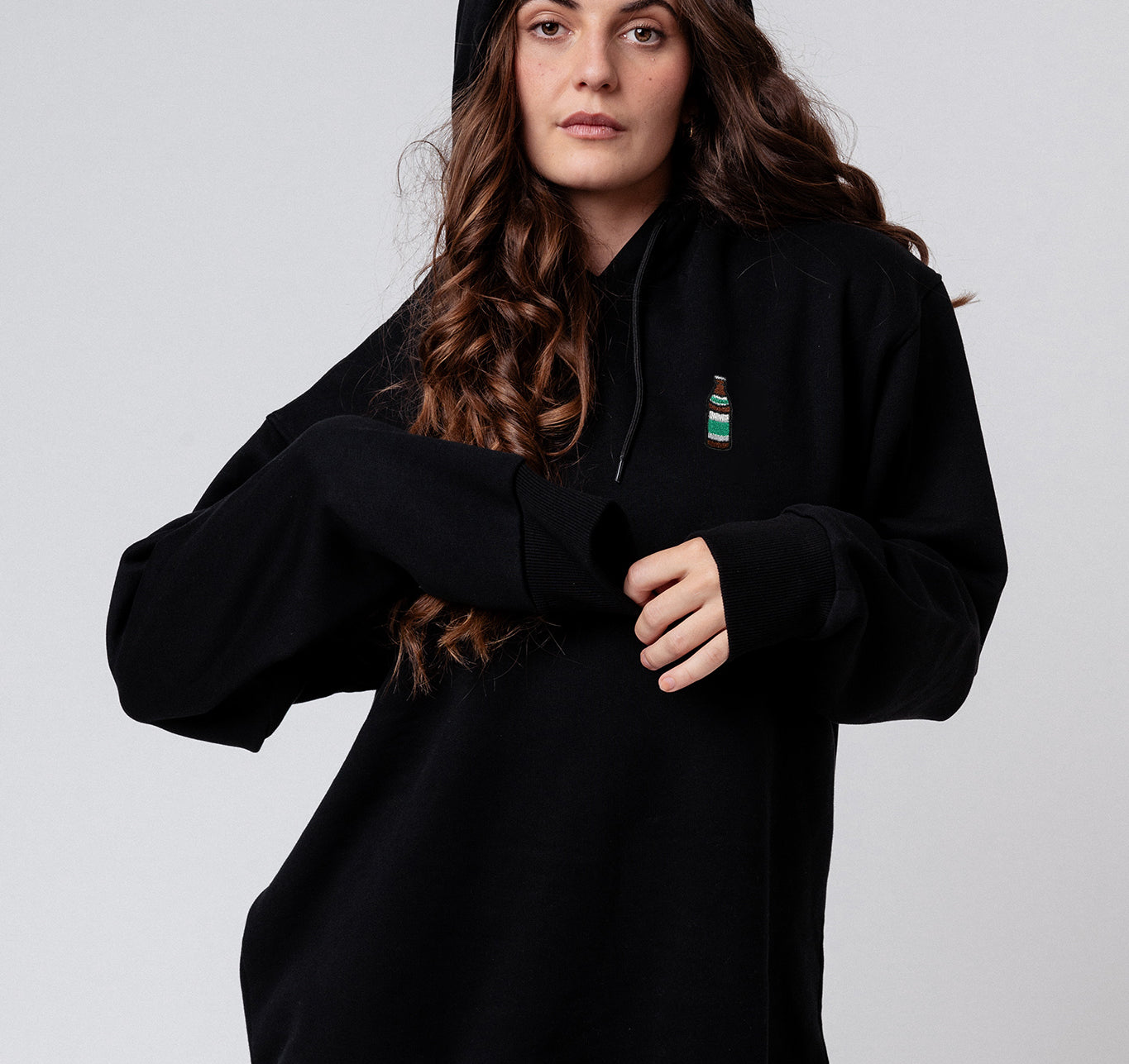 Bright | Embroidered organic cotton women's hoodie