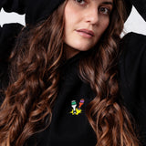 Little Knocker | Embroidered organic cotton women's hoodie