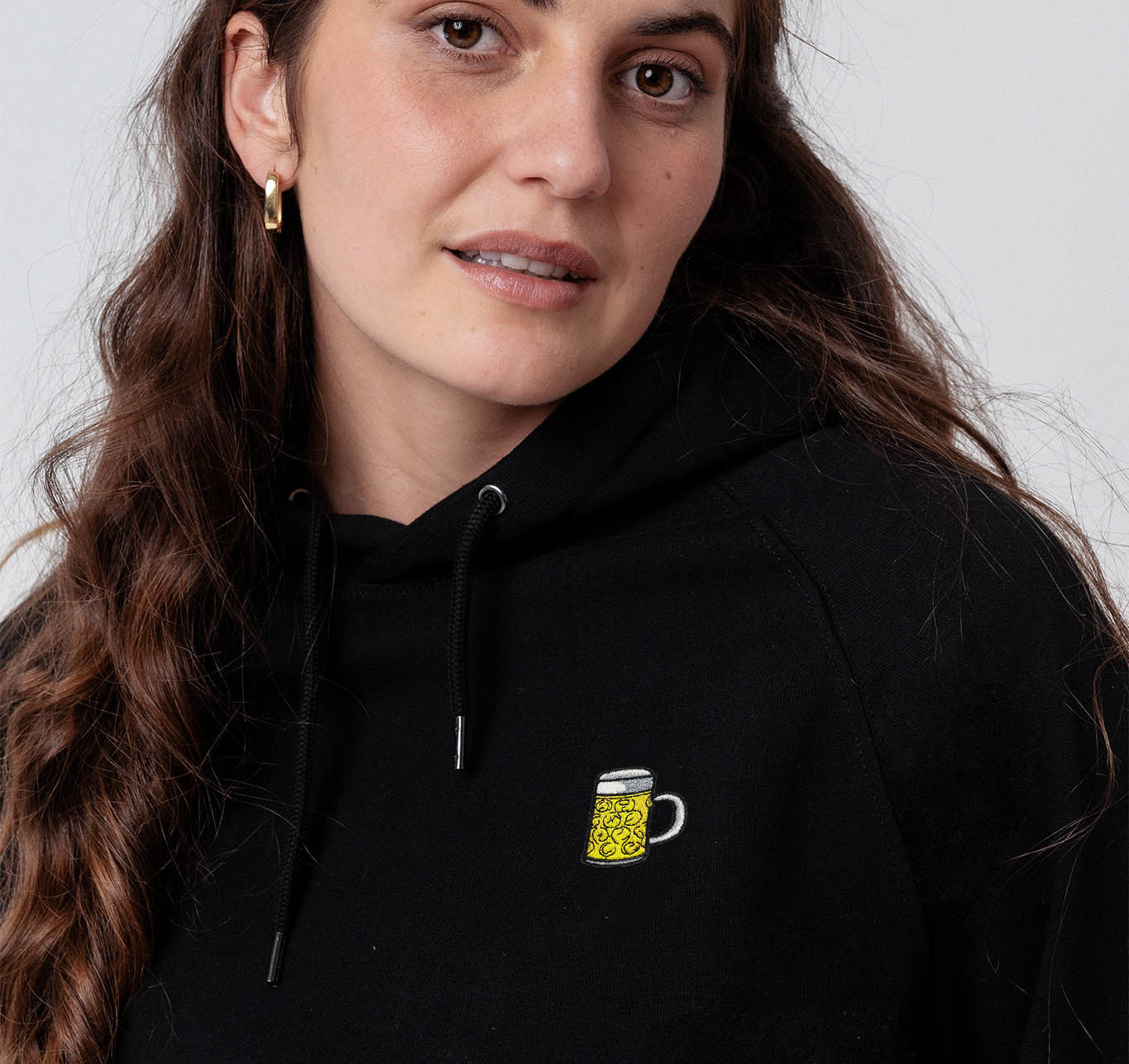Maßkrug | Embroidered Organic Cotton Women's Hoodie