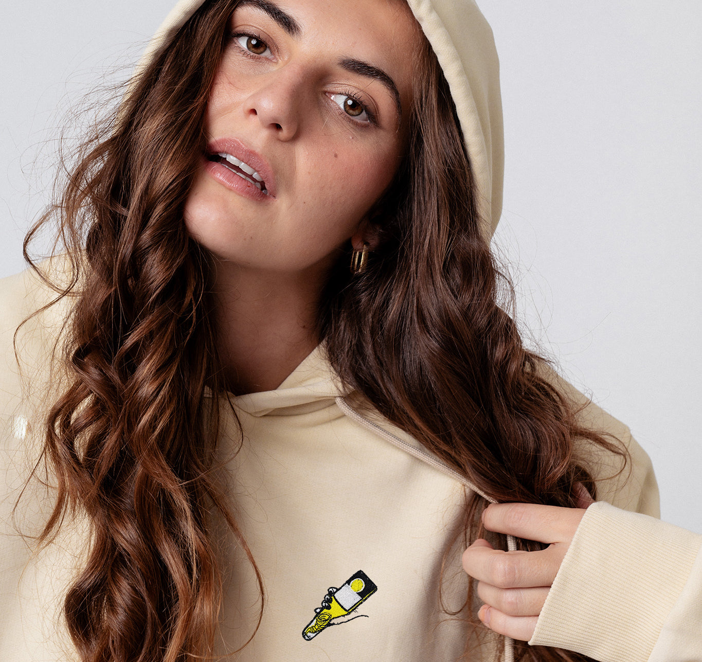 Tornado | women's Embroidered Organic Cotton Hoodie