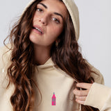 dos mas | Embroidered organic cotton women's hoodie