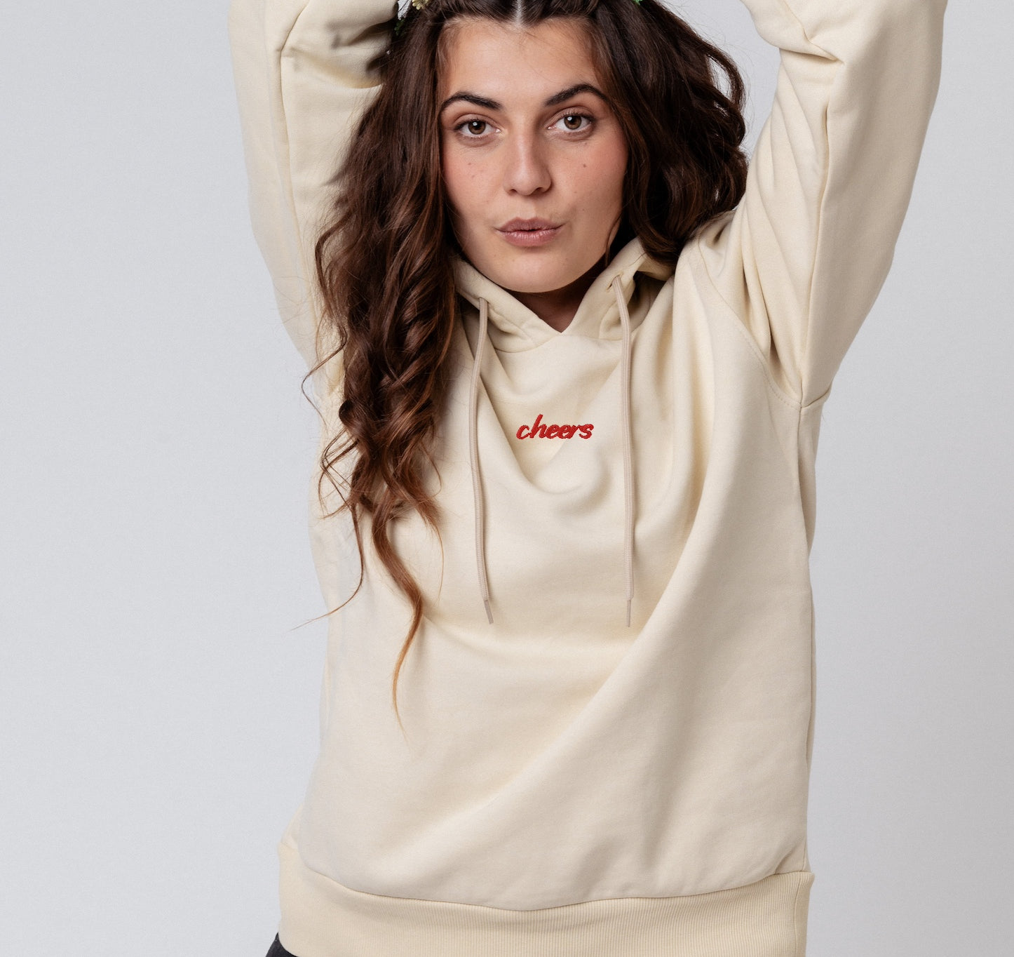 Cheers Collection | Embroidered Organic Cotton women's Hoodie