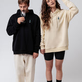 Luft |  Bestickter Bio Baumwoll Frauen Hoodie