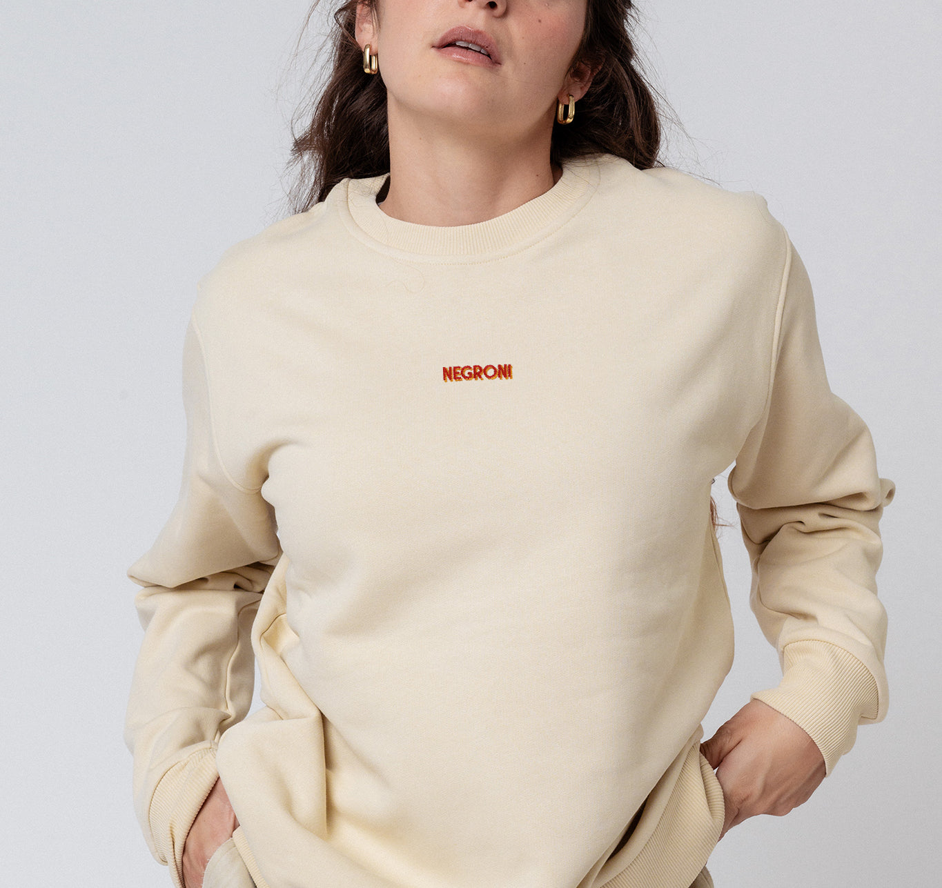 Negroni Signature | Bestickter Bio-Baumwoll Unisex Pullover