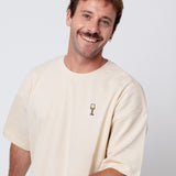 Weißwein | Heavy Oversized Bio Baumwoll T-Shirt