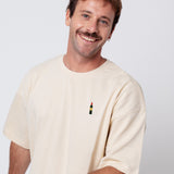 Weinflasche | Heavy Oversized Bio Baumwoll T-Shirt