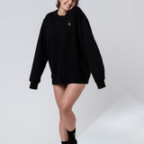 Wine bottle | Embroidered organic cotton Women's sweater