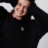 Kleiner Klopfer | Bestickter Bio-Baumwoll Unisex Pullover
